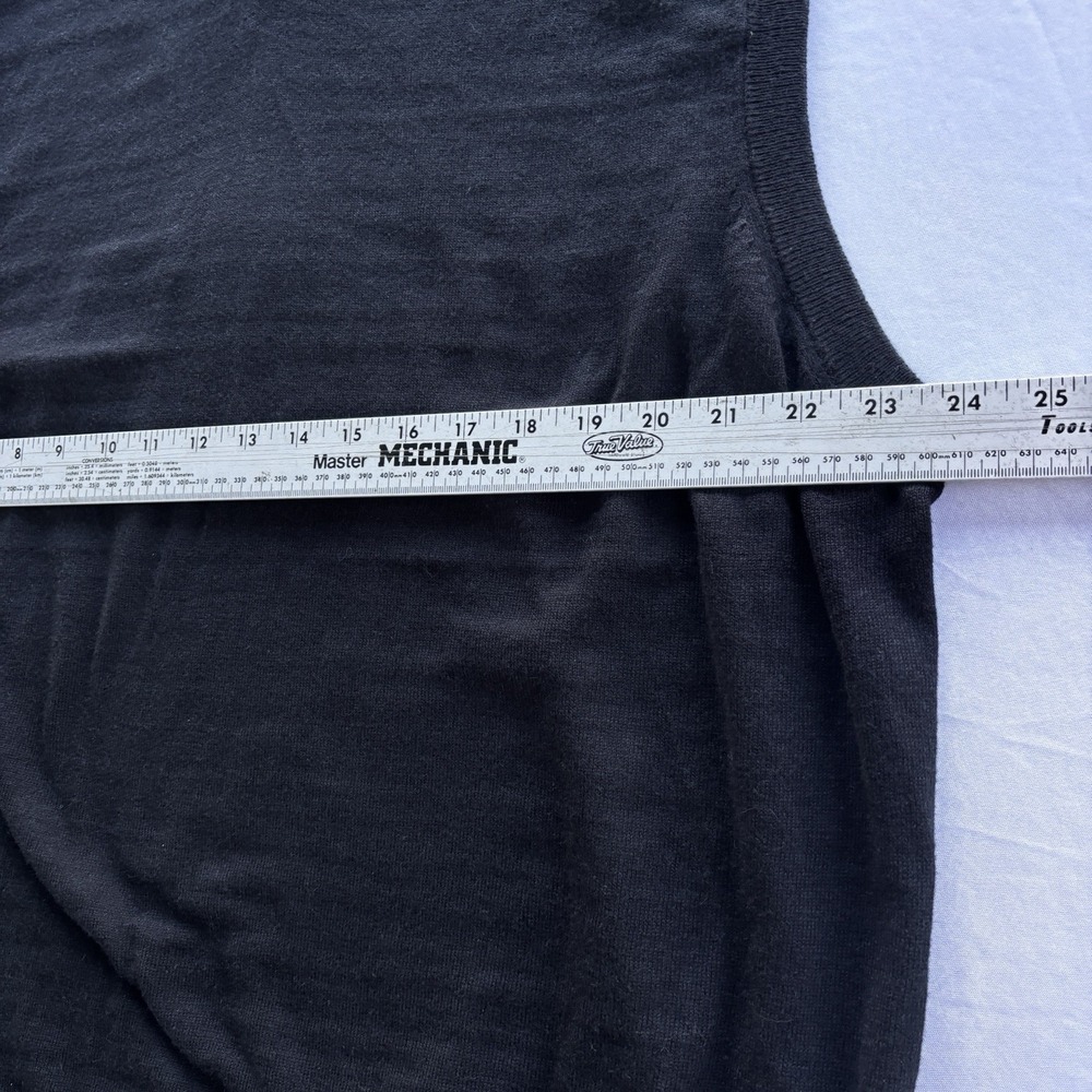 IZOD Sweater Vest Mens XXL Premium Essentials Black Natural Stretch Cotton Blend - Picture 7 of 11